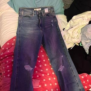 Levi high rise straight jeans size 4